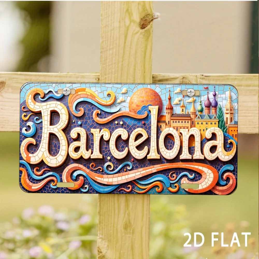Home Barcelona - 2D Piatto, un'insegna di Barcellona -