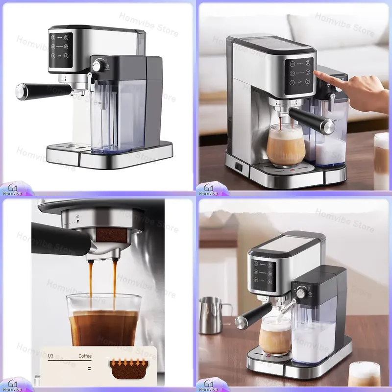 Home Barista - Macchina per Caffè Espresso in Acciaio