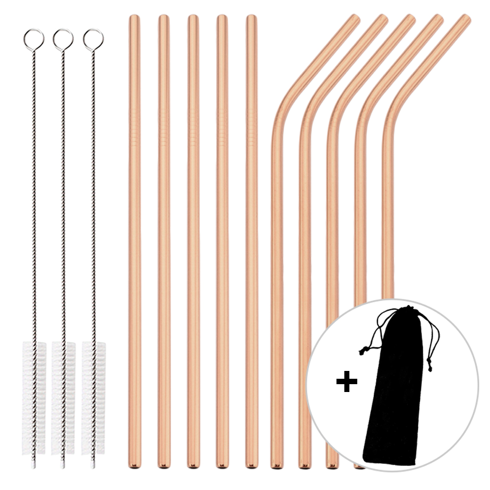 Home Bar Shelf - Set di 14 Cannucce Riutilizzabili in