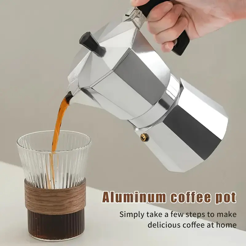 Home Barista - Caffettiera Moka Classica in Alluminio 50-300ML