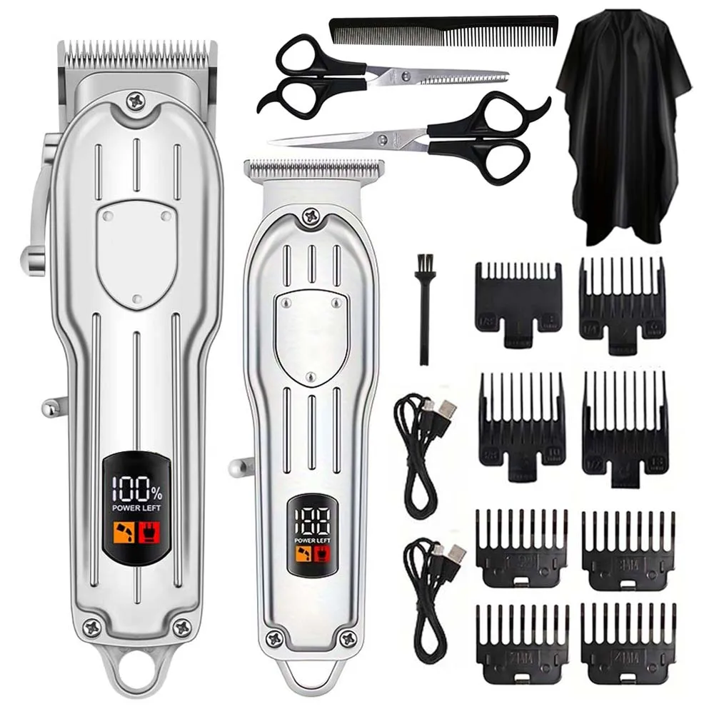 Home Barbershop - Tagliacapelli Elettrico con Display Digitale, Multifunzionale,