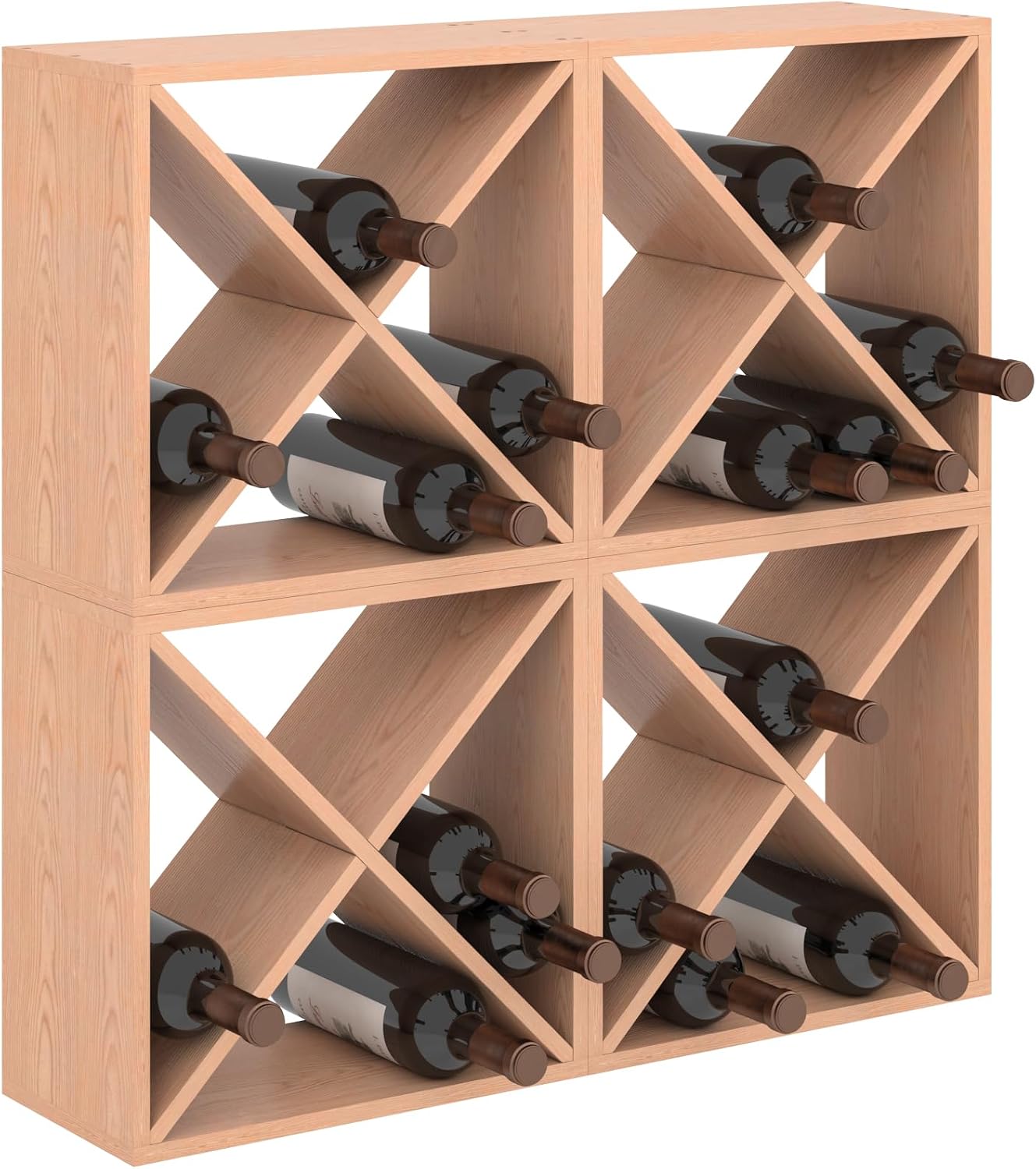 Home Bar Shelf - Portabottiglie da 96 Bottiglie, Cubo Portavino