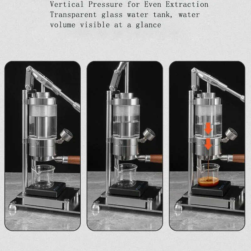 Home Barista - Macchina per Espresso Manuale in Acciaio