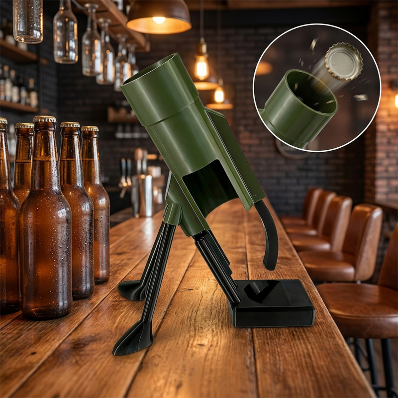 Home Bar Set - Apribottiglie a pressione Mortar Beer, regalo