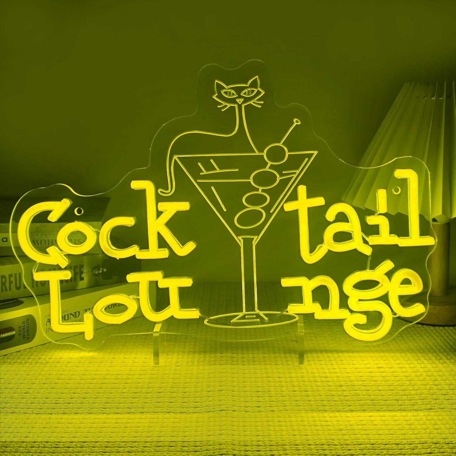 Home Bar Cafe - Insegna al Neon per Cocktail Lounge,