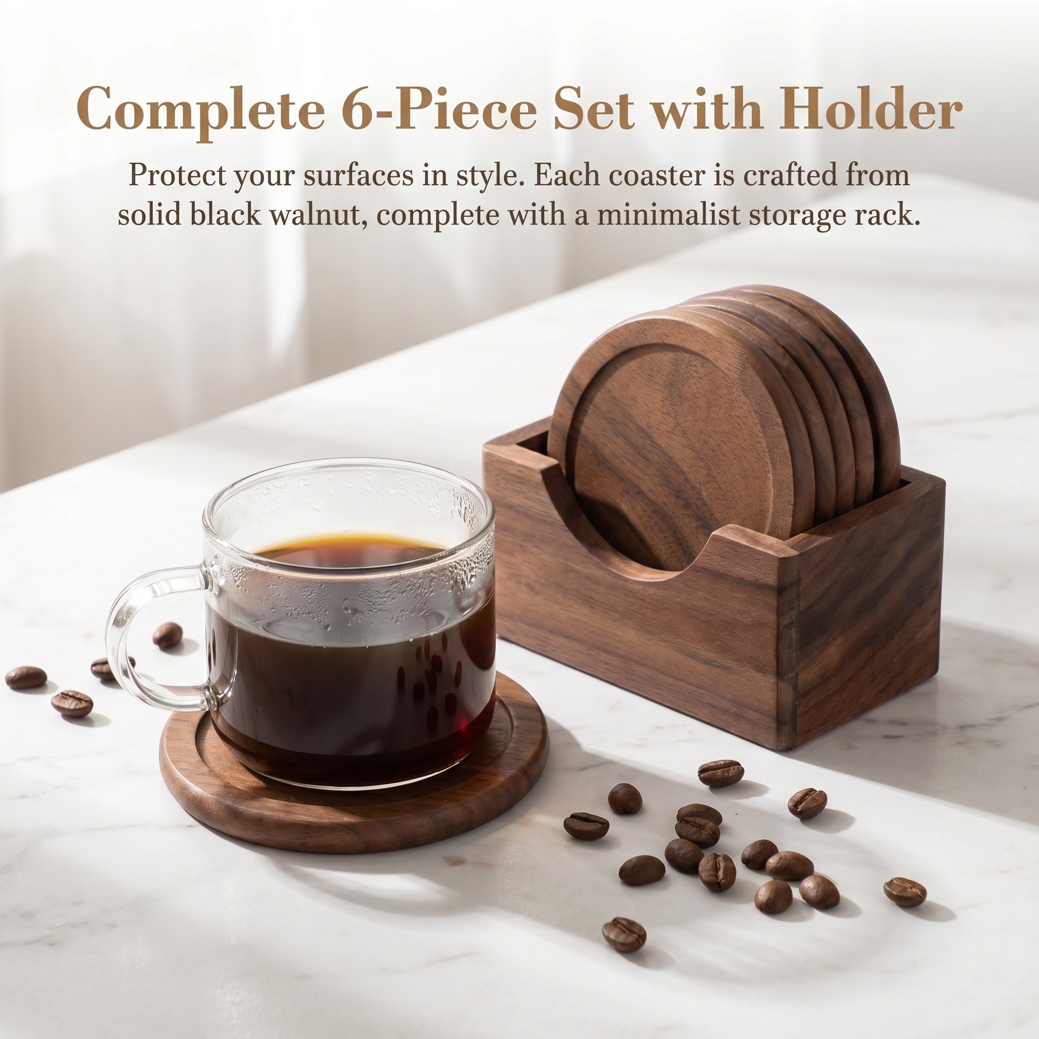 Set di 6 Sottobicchieri Rotond - Home Bar Set recensione e prezzo
