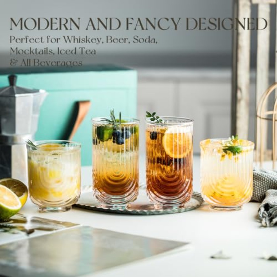 Bicchieri da cocktail Art Déco - Highball Glass Set recensione e prezzo