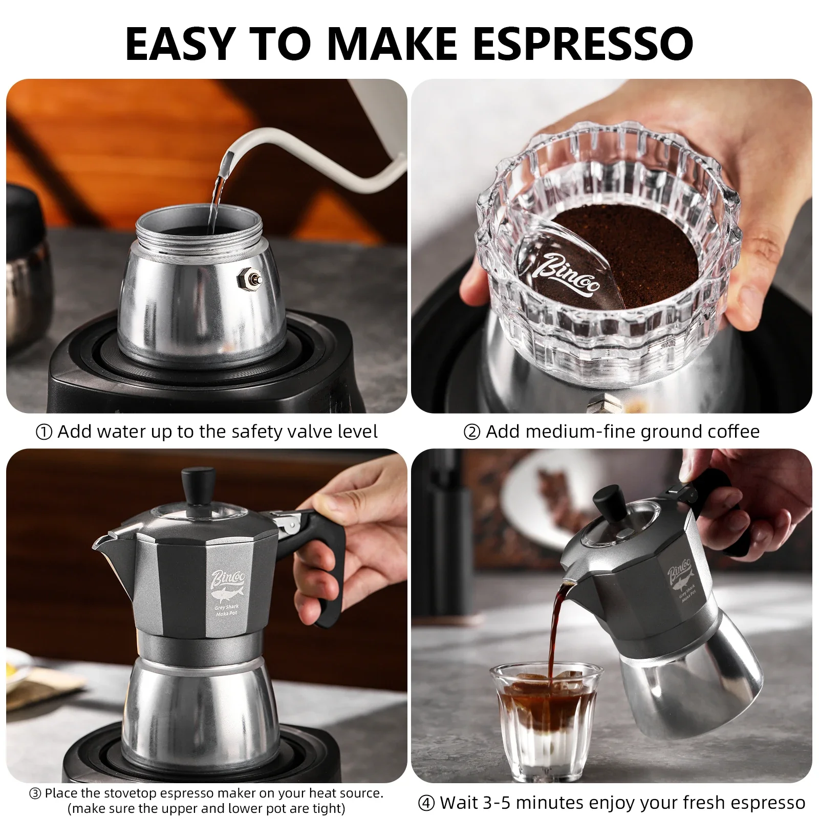 Bincoo Caffettiera Moka a Dopp - Home Barista recensione e prezzo