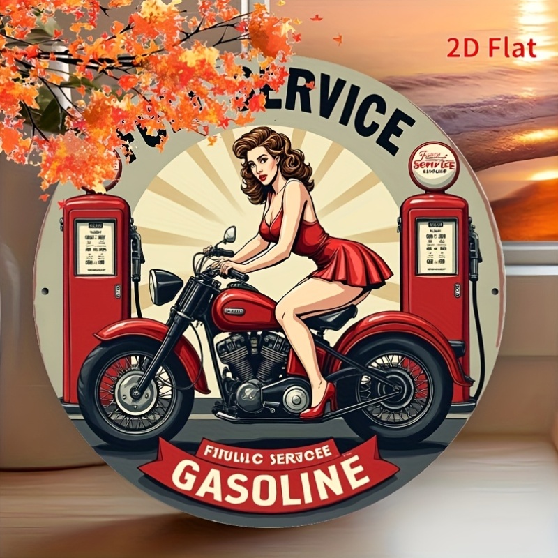 Targa rotonda in metallo, deco - Home Bar Cafe recensione e prezzo