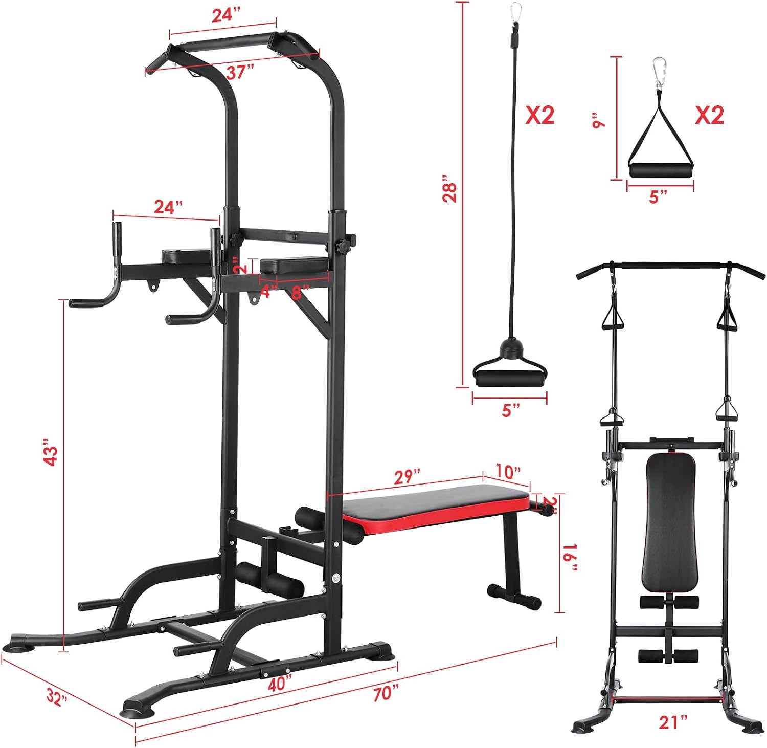 Power Tower con Panca, Barra p - Home Bar And Gym recensione e prezzo