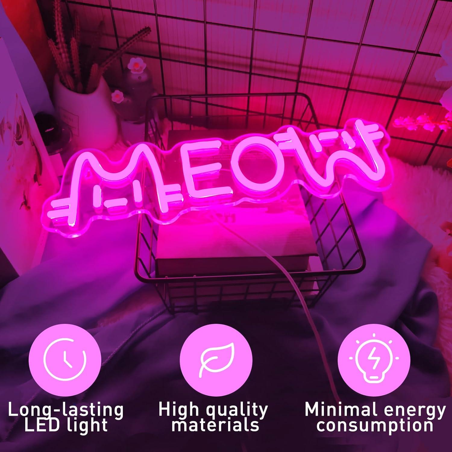 Insegna al Neon a Forma di Gat - Home Bar Cafe recensione e prezzo