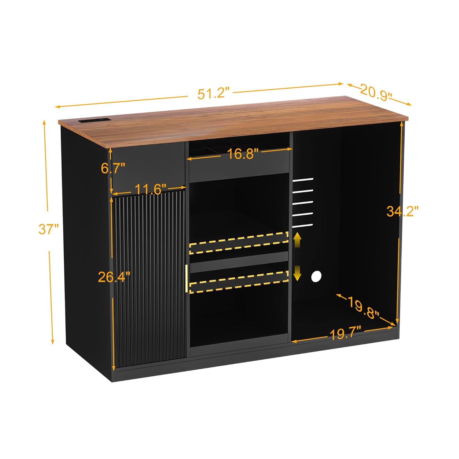 Mobiletto per snack bar con sp - Home Bar Shelves recensione e prezzo