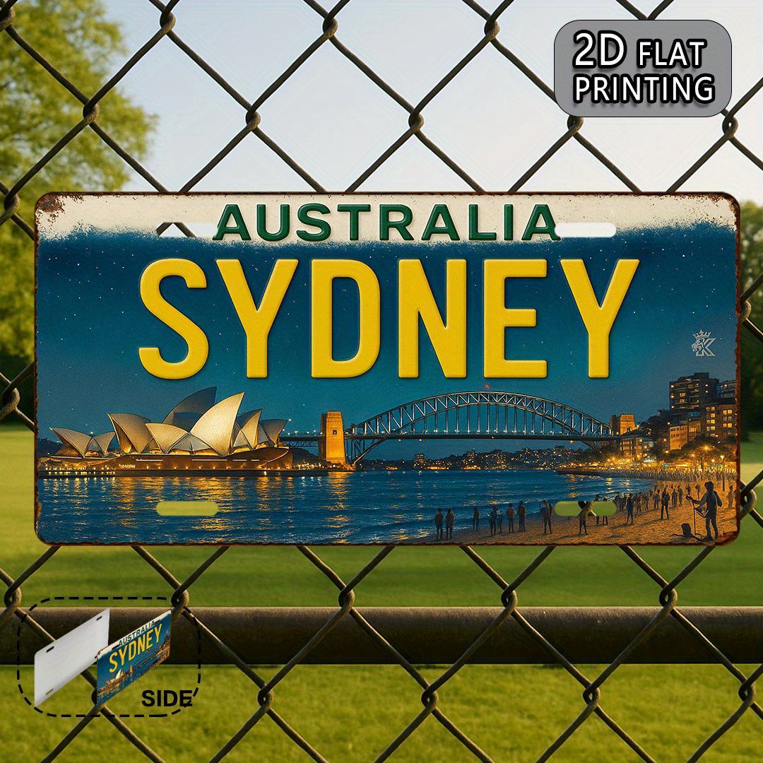 Targa in metallo vintage Austr - Home Bar Sydney recensione e prezzo