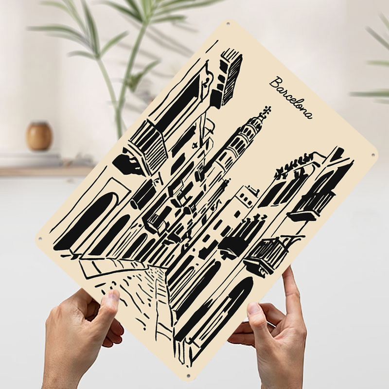 Poster Metallico di Barcellona - Home Barcelona recensione e prezzo