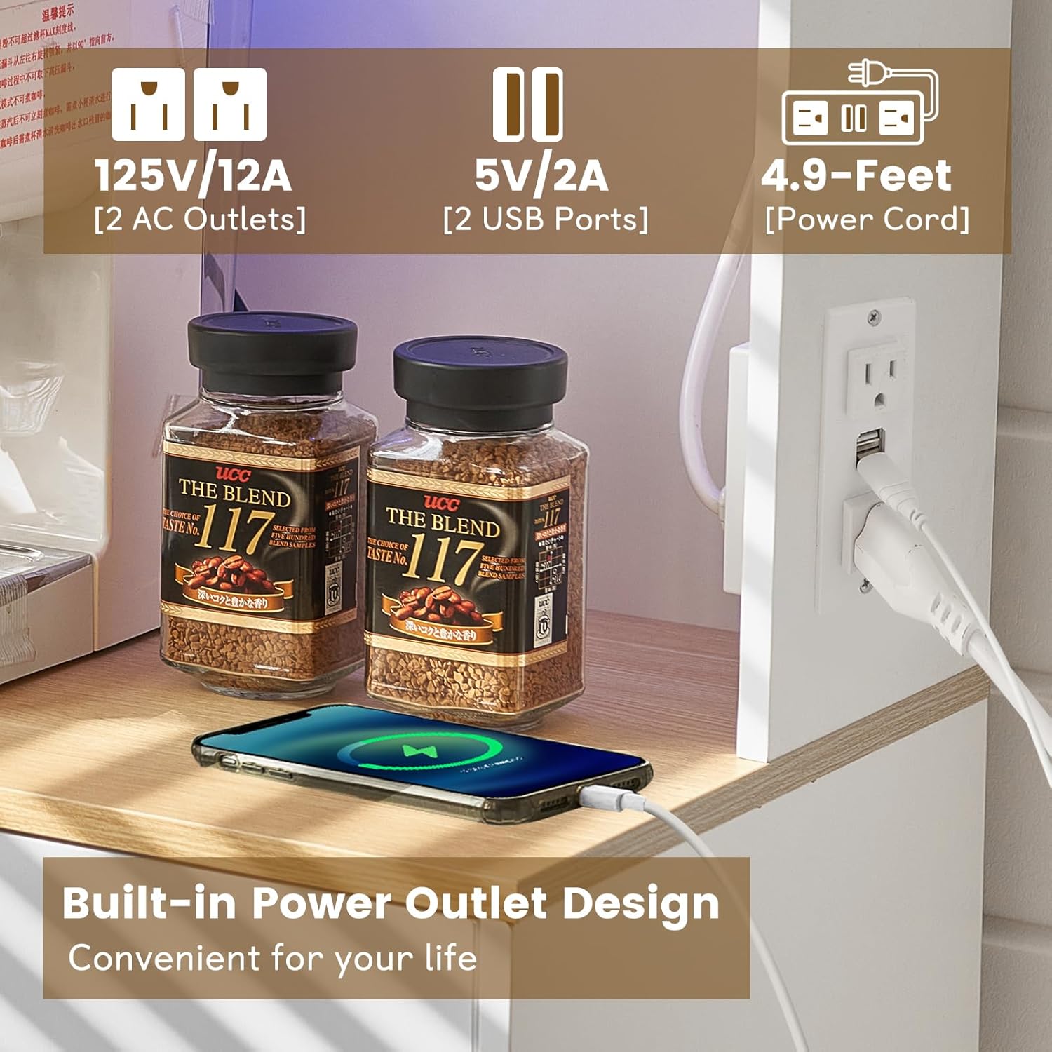 Mobile Bar con Presa di Corren - Home Bar Shelves recensione e prezzo